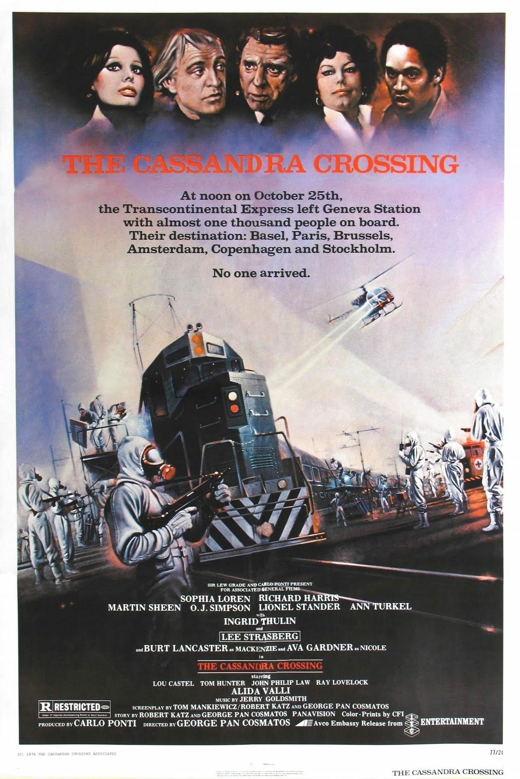 ดูหนังออนไลน์ฟรี The Cassandra Crossing (1976)